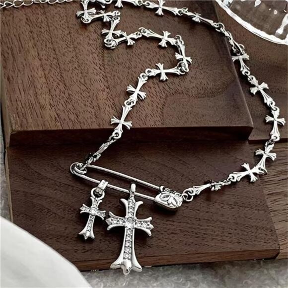 Silver Cross Necklace - Picture 6 of 8